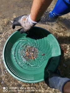 les graviers dans le puits du turbopan