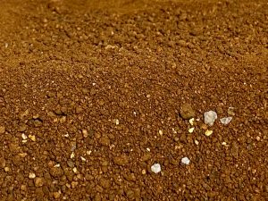 sable et gravier aurifère dans paydirt