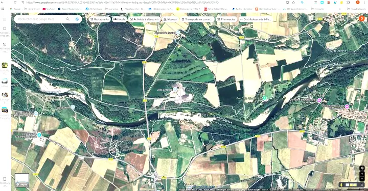 recherche et prospection aurifère grâce à google map