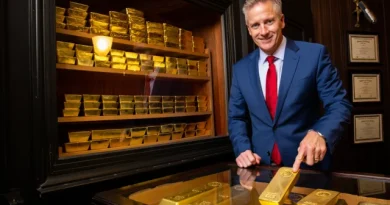 courtier en or dans une banque