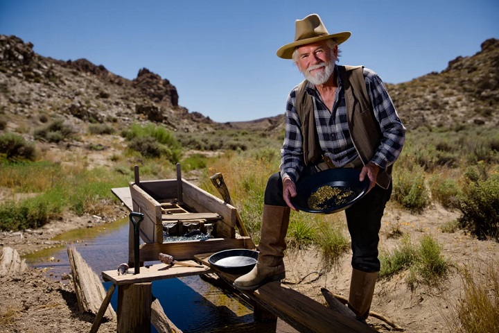 chercheur d'or du Nevada