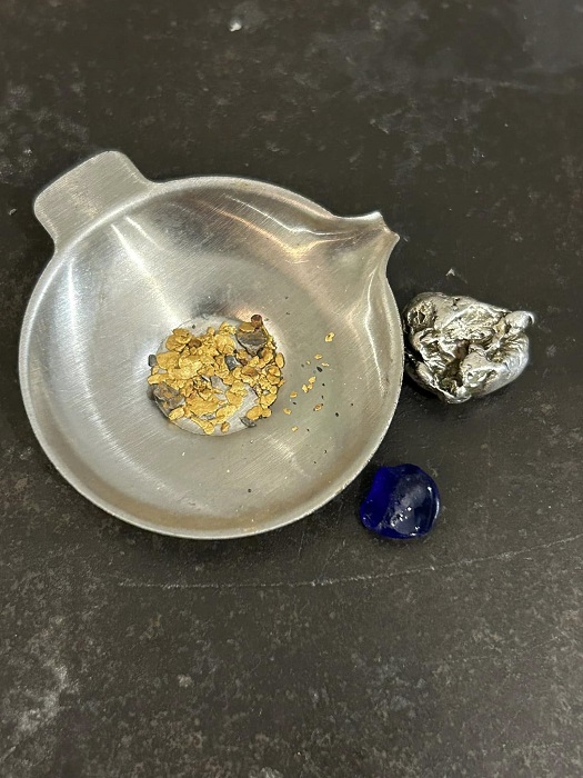 nettoyage du concentré d'or du Var