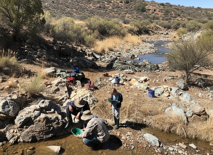 Intérieur d'un méandre de rivière où les sédiments lourds se déposent.